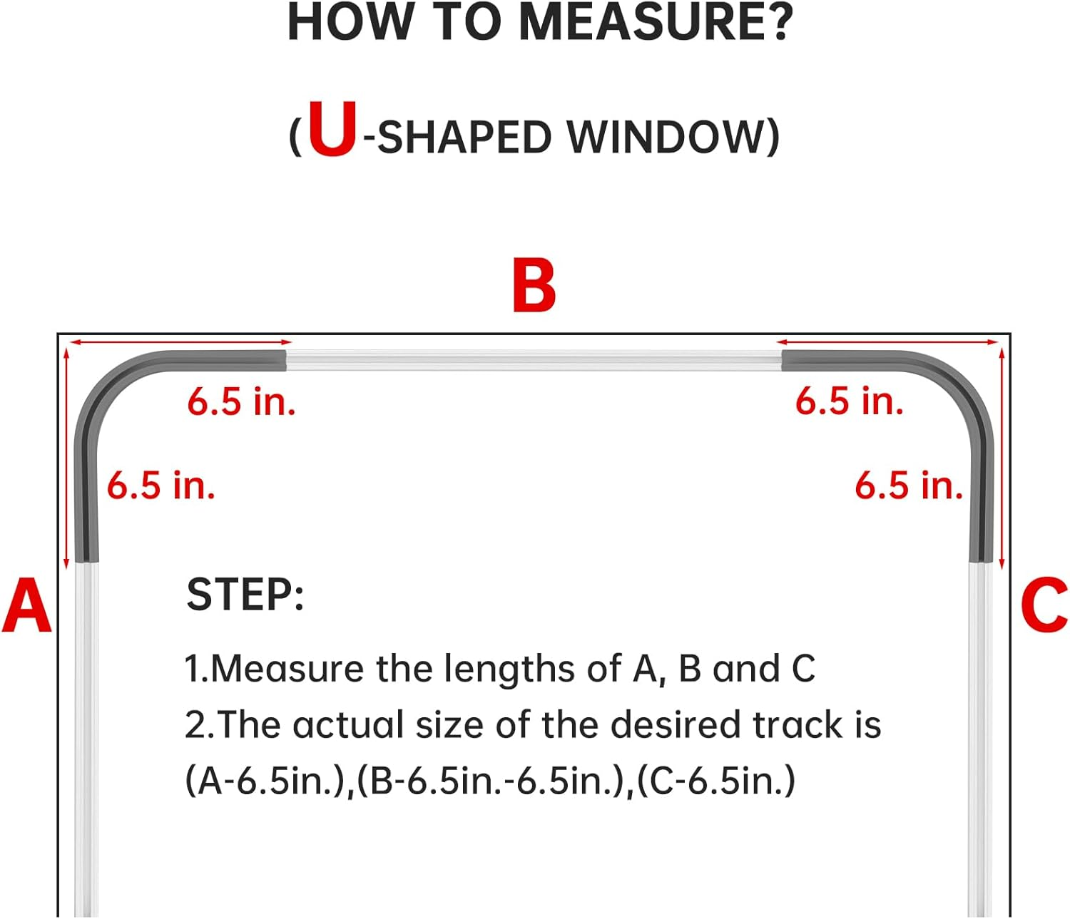 TYRON 90 Degree Ceiling Corner Bends Track for Adhesive Curtain Track(2 PCS), White image number 1