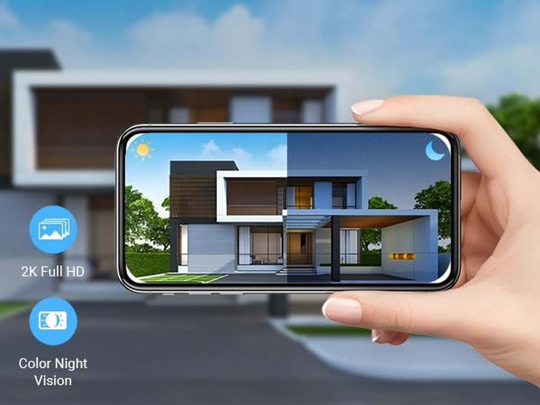 EZVIZ 2K Dual-Lens Video Doorbell Camera, Solar Panel Included Charge without Removing, Package Detection, 32GB Local Storage No Monthly Fee, Wired or Battery, Colour Night Vision, EP3X Pro image number 1