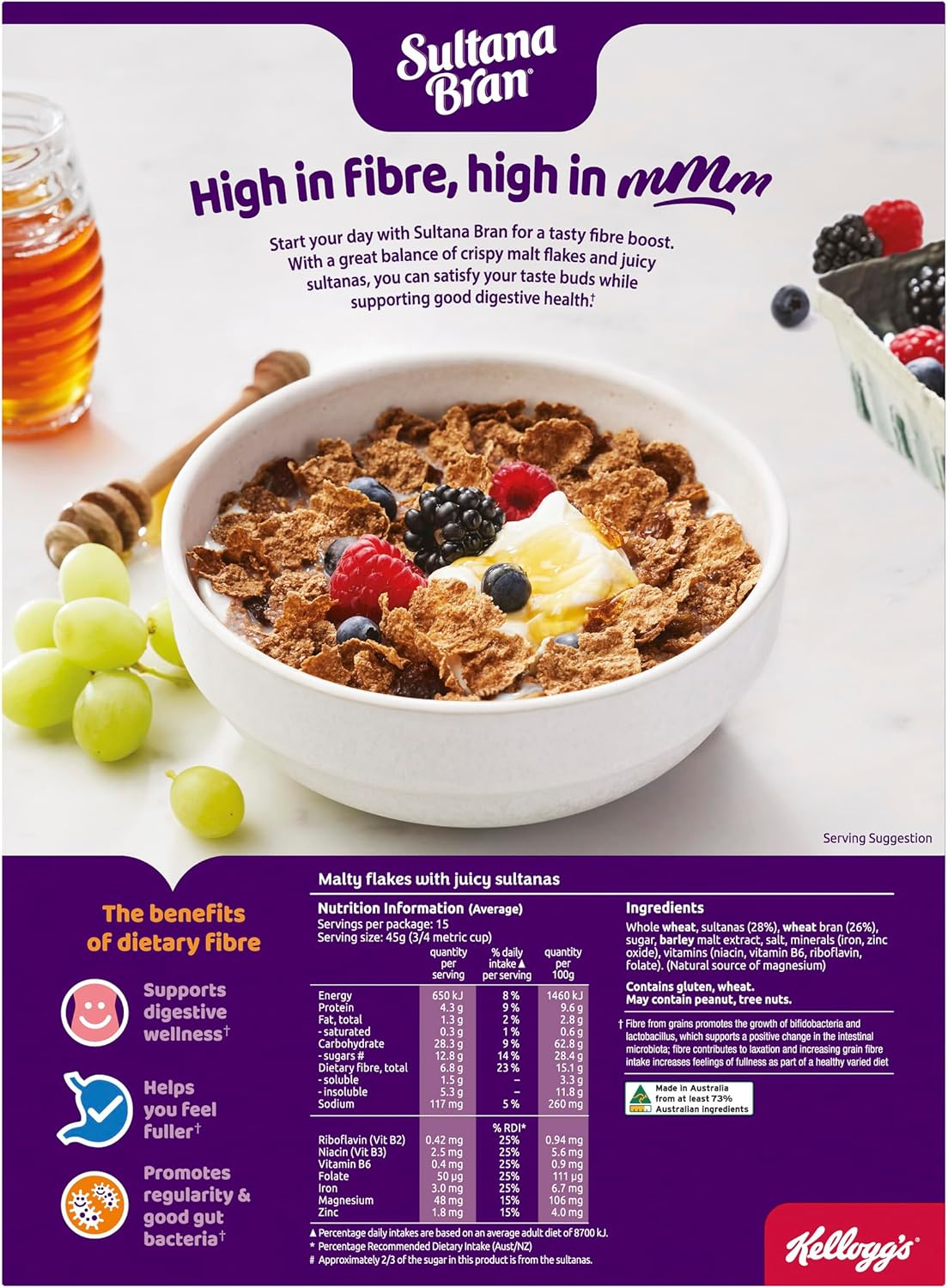 Sultana Bran Breakfast Cereal 700 G (Pack of 3) image number 1