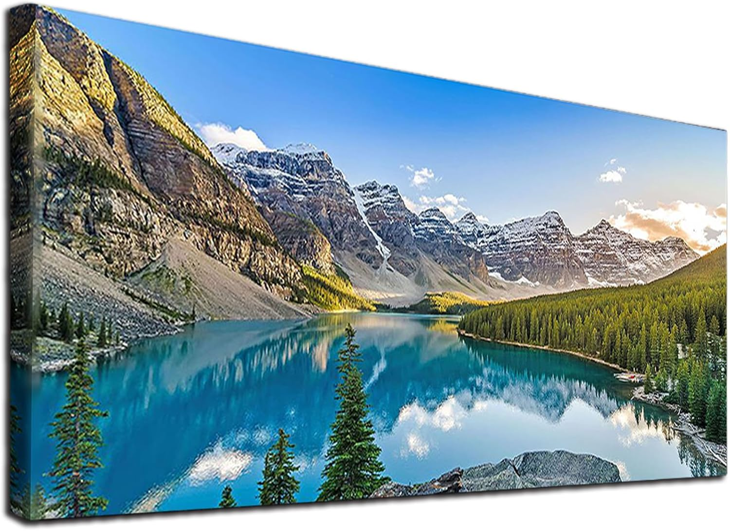 JATOK Diamond Painting Kits for Adults, DIY 5D Diamond Painting Paint Large Sunset Waterfall (35.5X15.7Inch) by Number with Gem Art Drill Diamond Painting Kits for Kids for Home Wall D&eacute;cor, Gifts