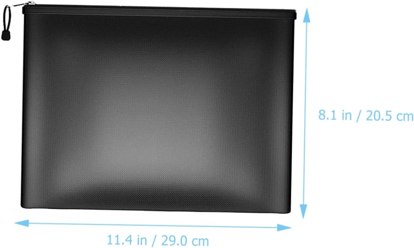 WOFASHPURET Fireproof and Document Bag Document Pouch for Home Office Use Zipper Closure