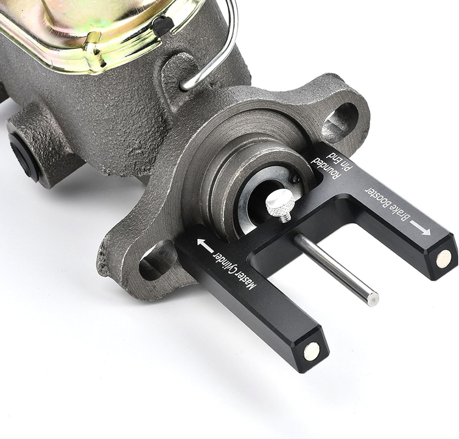 Jiawu Brake Booster Adjustment Tool, Brake Adjustment Tool with Pin, Metal Master Cylinder Push Rod Length for Adjustable Braking Distance image number 6