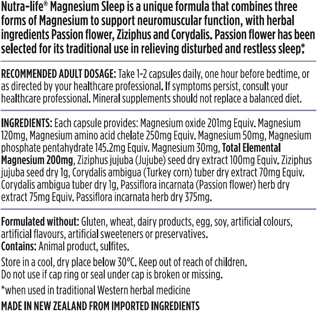 Nutralife Magnesium Sleep, 60 Count image number 3