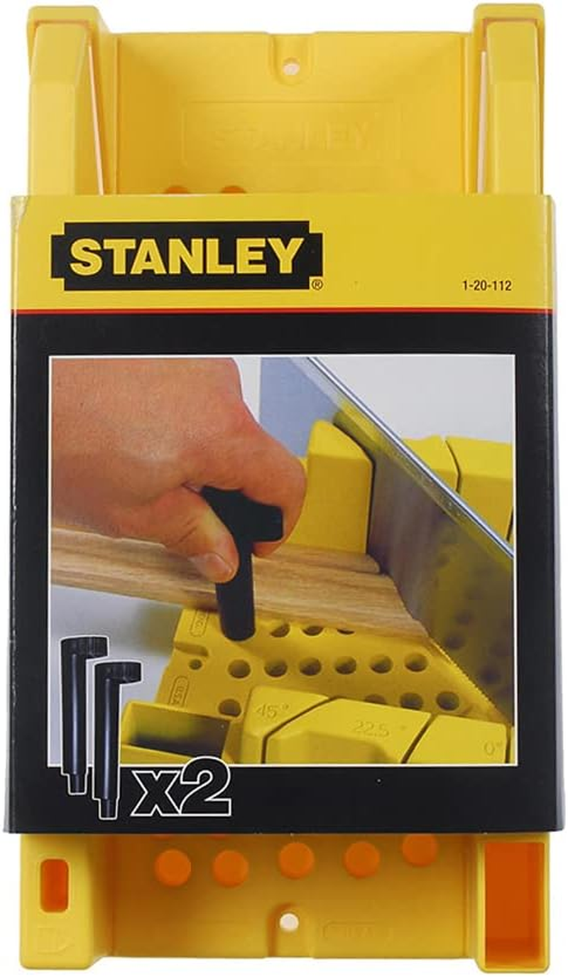 Stanley 1-20-112 Saw Storage Miter Box of Plastic, Black image number 2