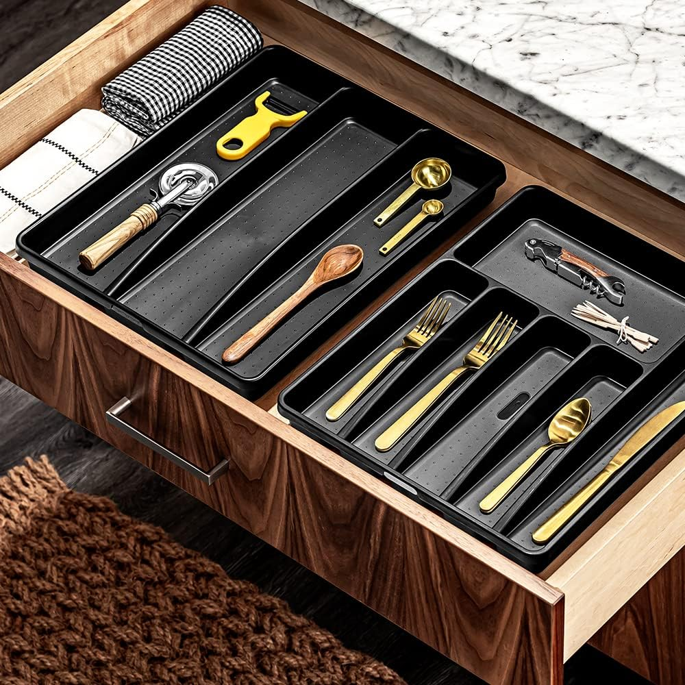 Madesmart Large Utensil Tray (Sz) - Carbon image number 2