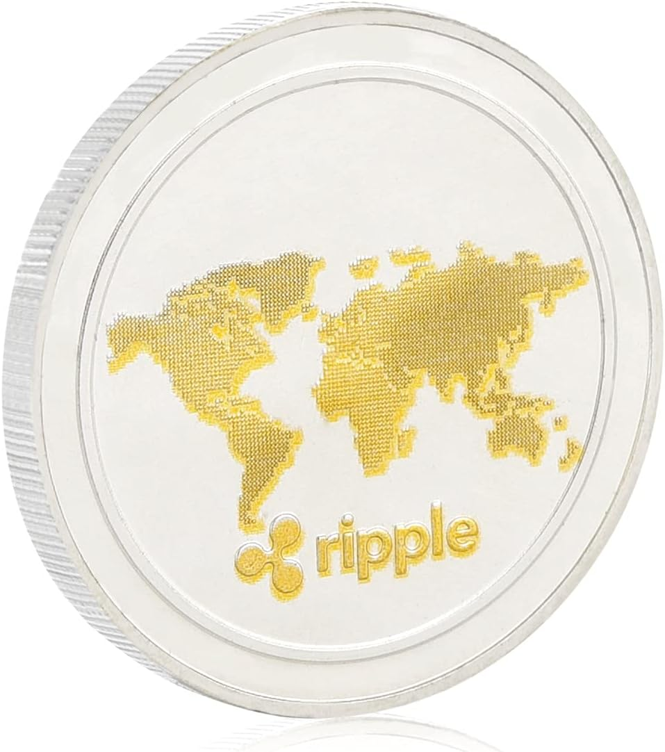 Ripple Coin XRP Cryptocurrency Coin, Collector'S Coin with Clear Protective Cover image number 3
