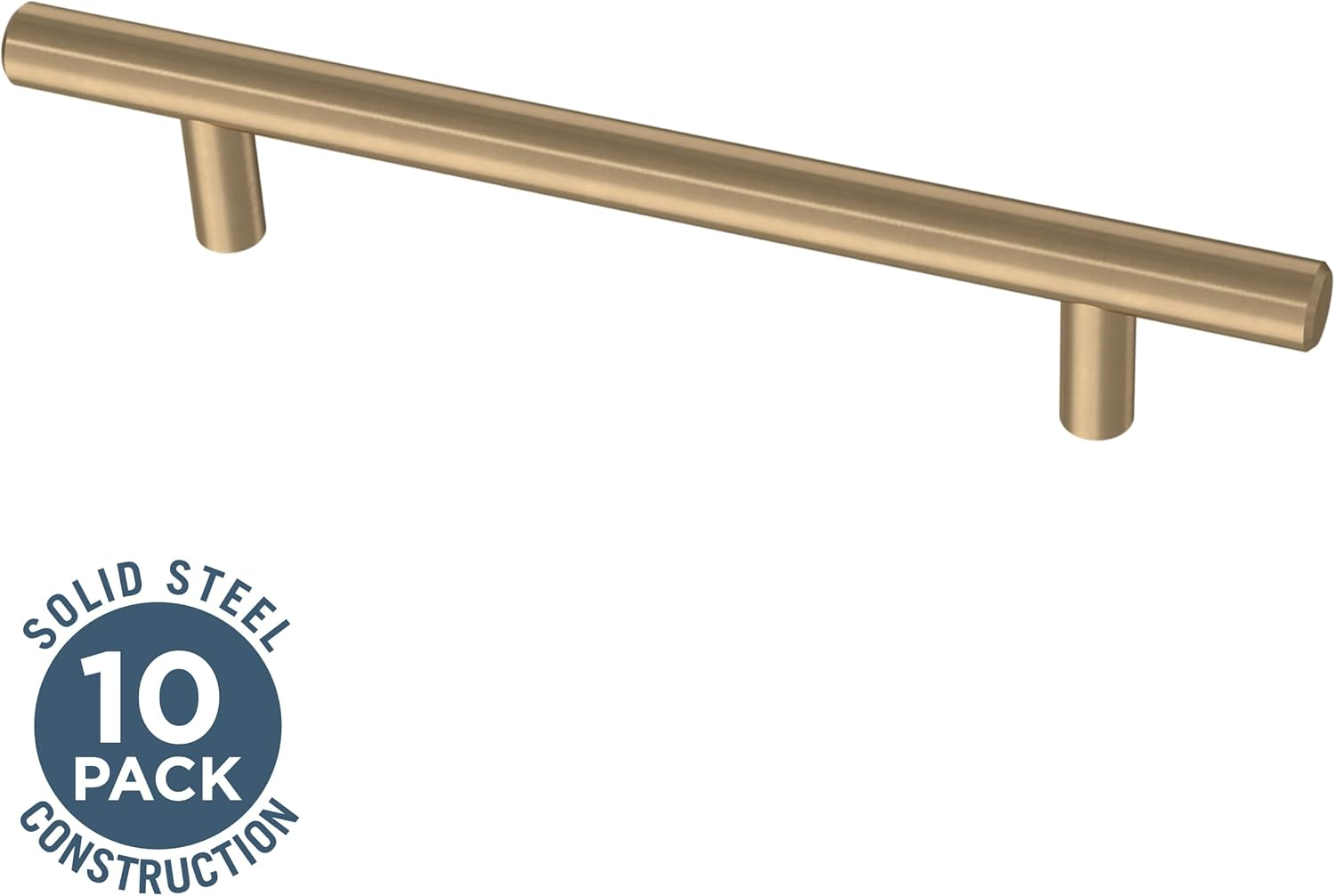 Franklin Brass Bar Cabinet Pull, Champagne Bronze, 5-1/16" (128Mm) Drawer Handle, 10 Pack, P01026Z-CZ-B image number 3