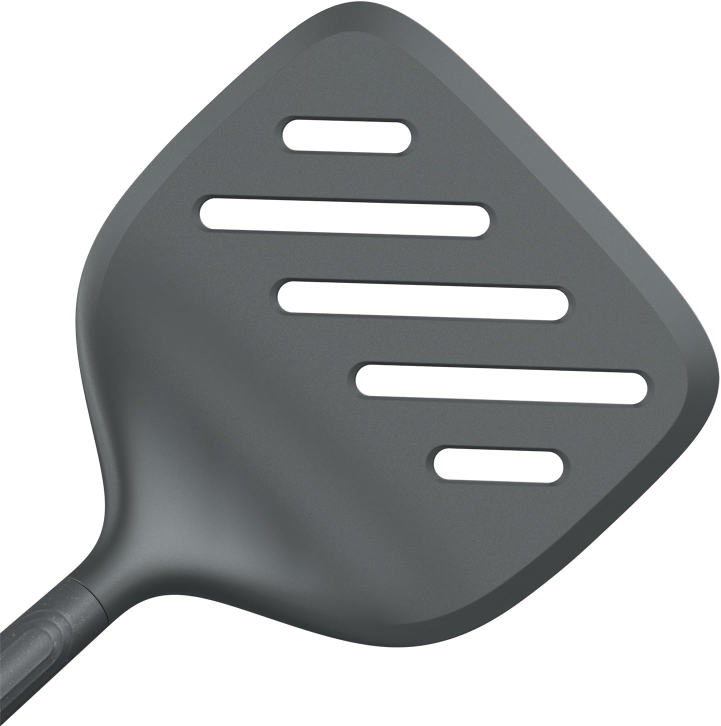 Zyliss X-Large Cooking Turner - Sustainable Wheat Straw & Nylon Non-Stick Frying & Cooking Spatula W/Heat-Resistant Silicone Head, Dishwasher Safe, 32.5Cm X 14Cm - Beluga Grey image number 3