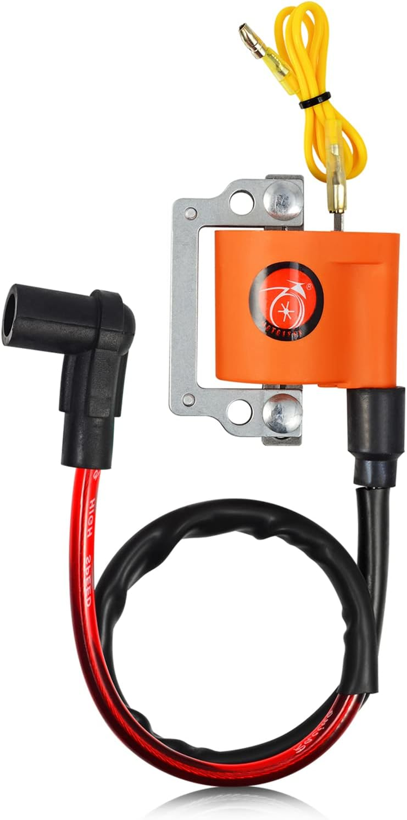 MOTO1988 Igniter CDI and Ignition Coil & Spark Plug for Yamaha G1 Gas 2 Cycle Golf Car Cart 1979-1986 J10-85540-20-00 355-82310 image number 4