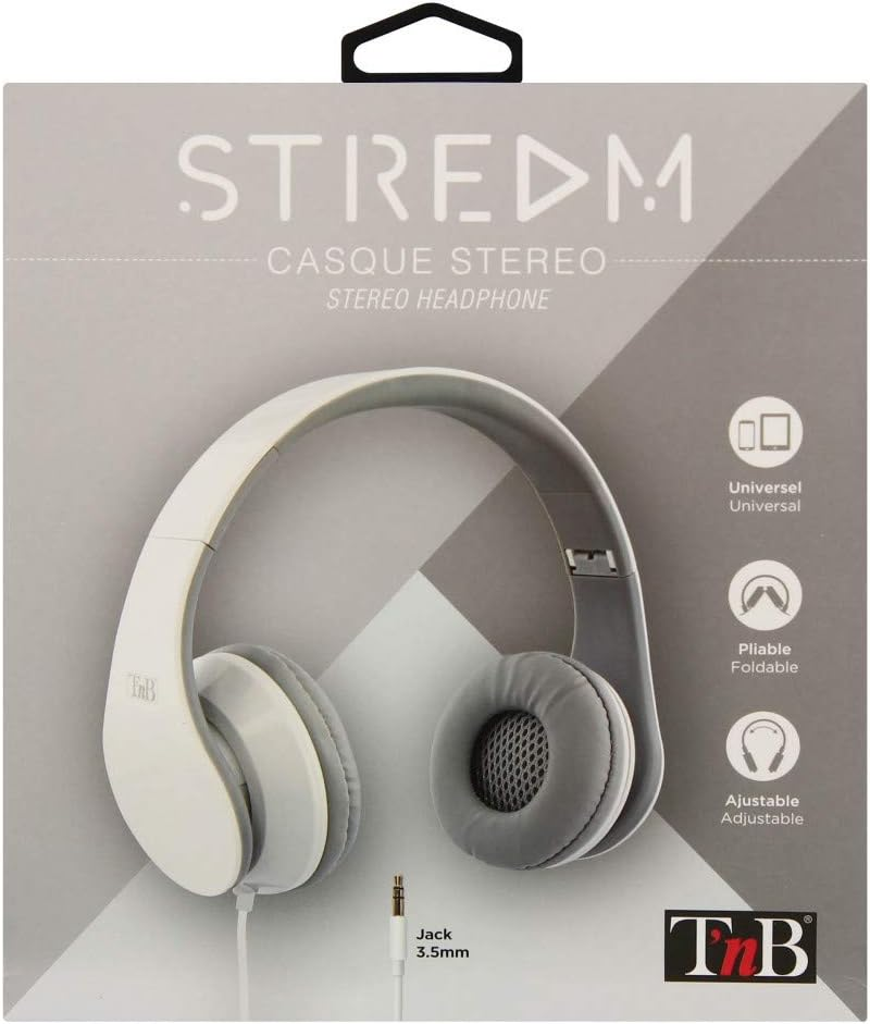 T'Nb Stream Wired Headphones White