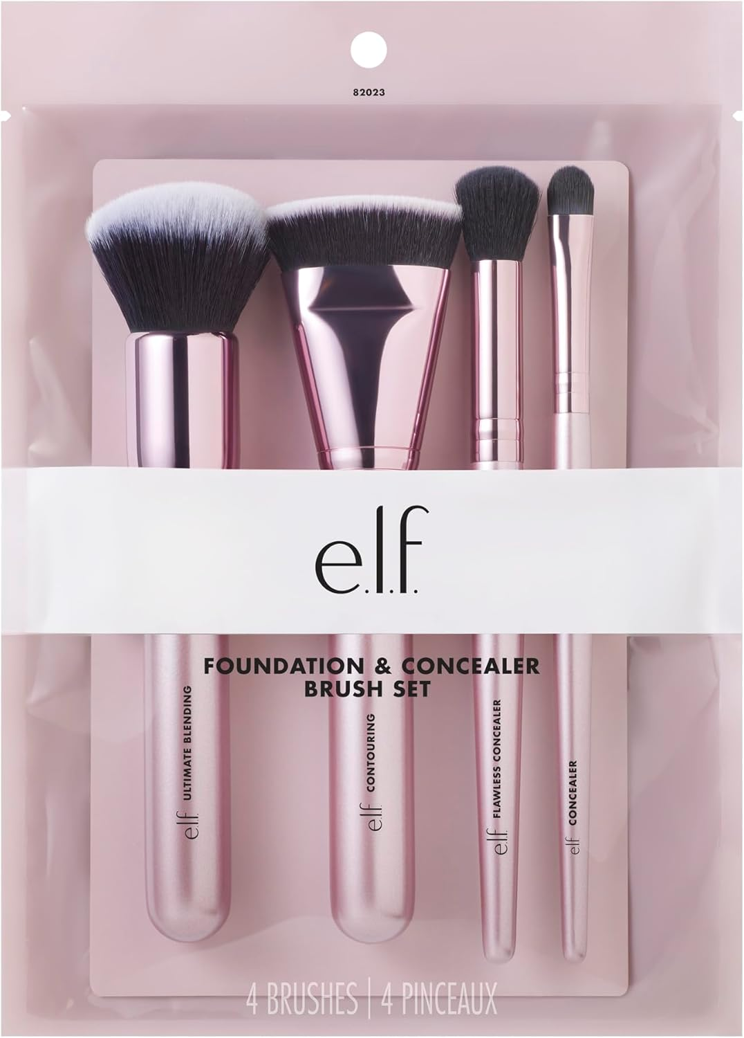 E.L.F. Complexion Perfection Brush Kit 4Piece Set, Synthetic image number 1