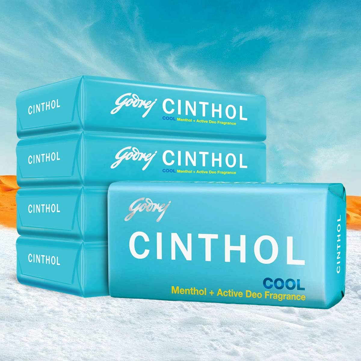 Cinthol Bath Cool Soap, 100G (Pack of 5) image number 4