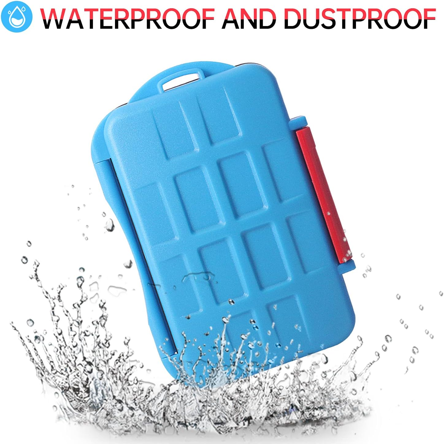 LYNCA Game Card Case for Nintendo Switch, Game Card Holder with 12 Card Slots, Protective Hard Shell Soft Lining Rubber and Portable Switch Game Cartridge Case, Suitable for Switch NS NX (Blue)