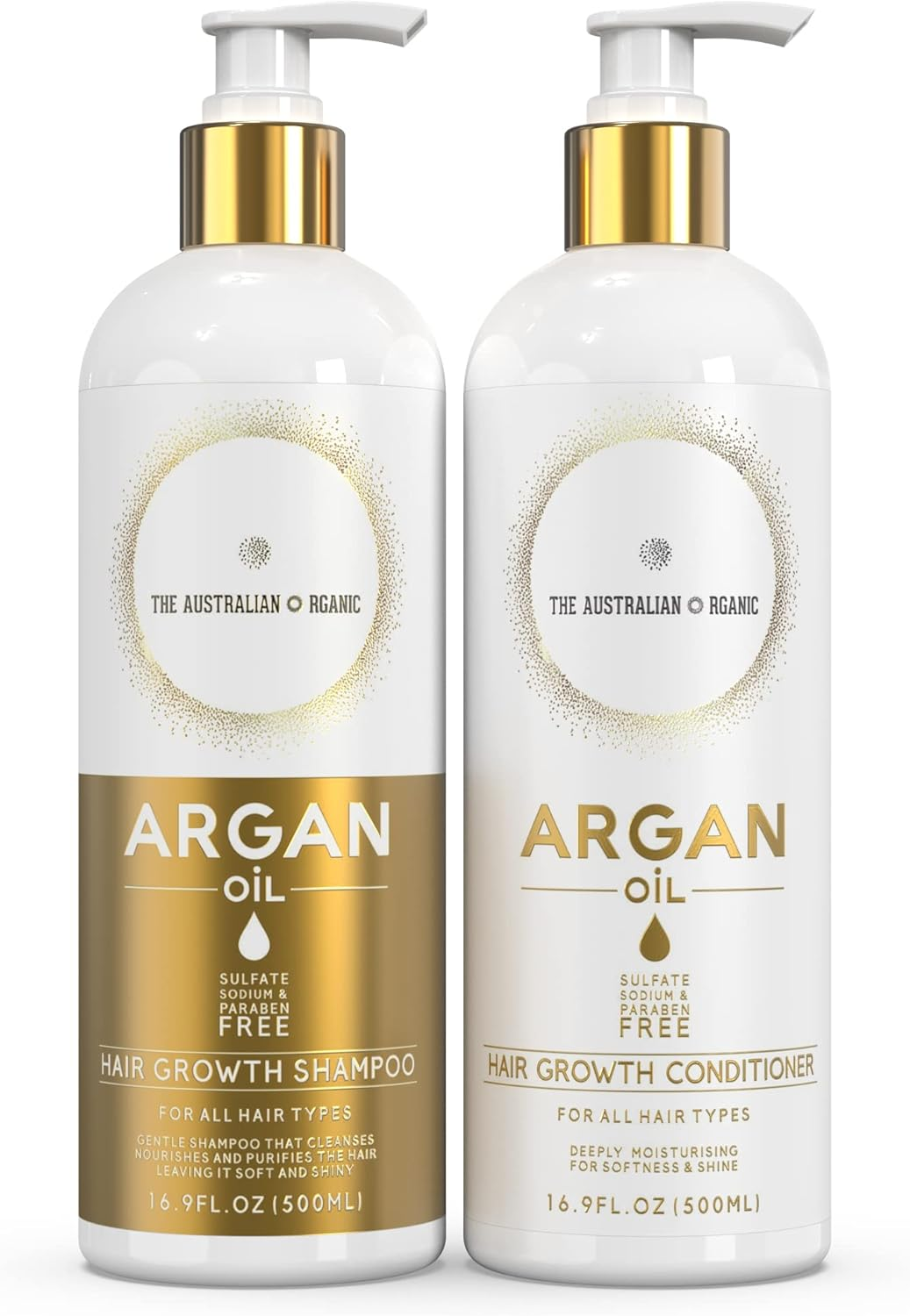 Hair Growth with Argan Oil Haircare Package (Shampoo and Conditioner) image number 1