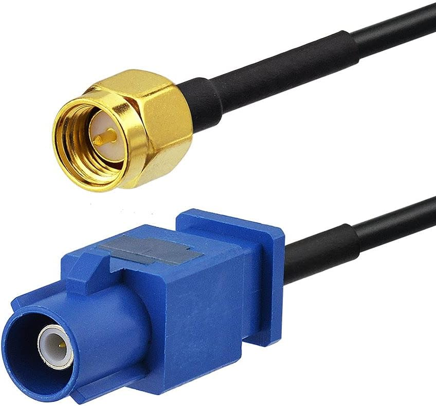 Eightwood Fakra C Plug to SMA Plug Male Car GPS Antenna Cable 6 Inch for Vehicle GPS Navigation Radio Stereo Head Unit GPS Receiver image number 1