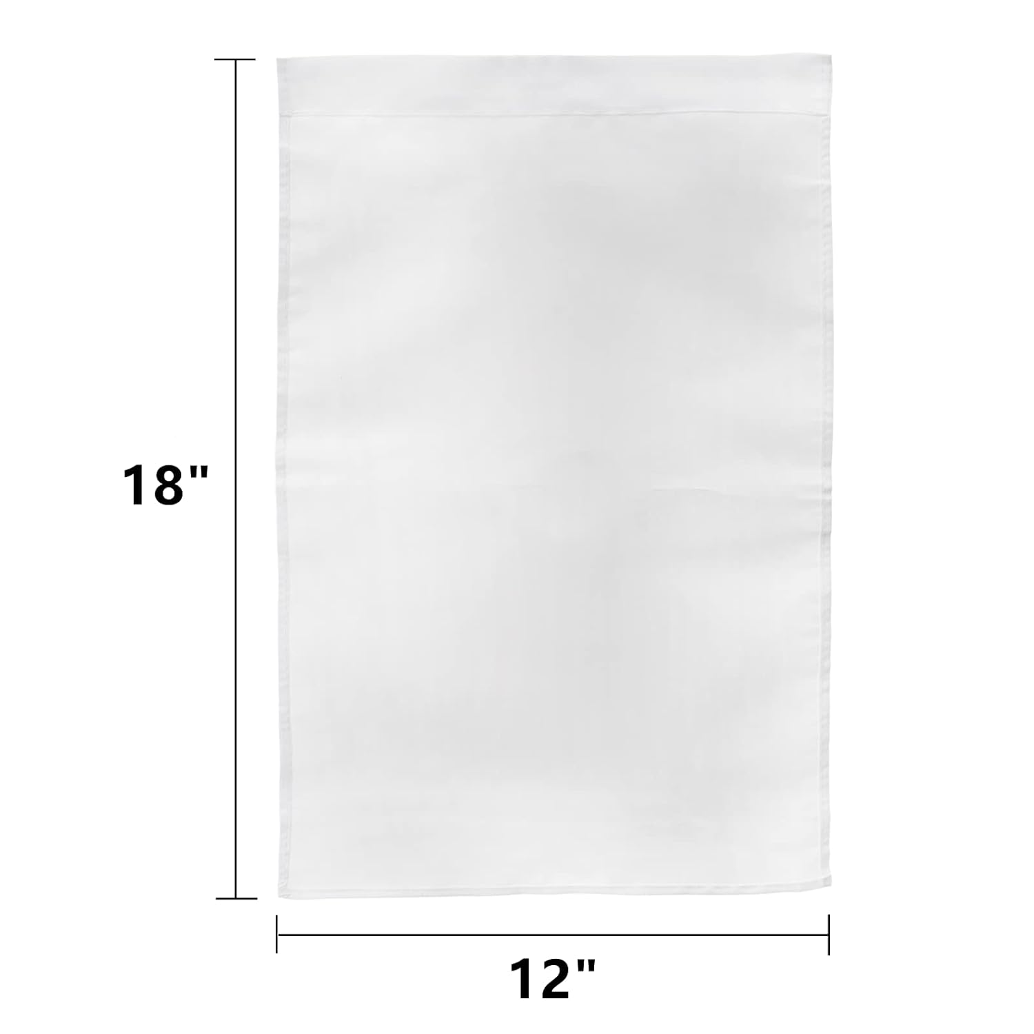 DEAYOU 36 Pack Sublimation Blank Garden Flags, DIY White Lawn Flags Polyester Banners for Outdoor, Courtyard, Party, Home, School, 12" X 18" image number 3
