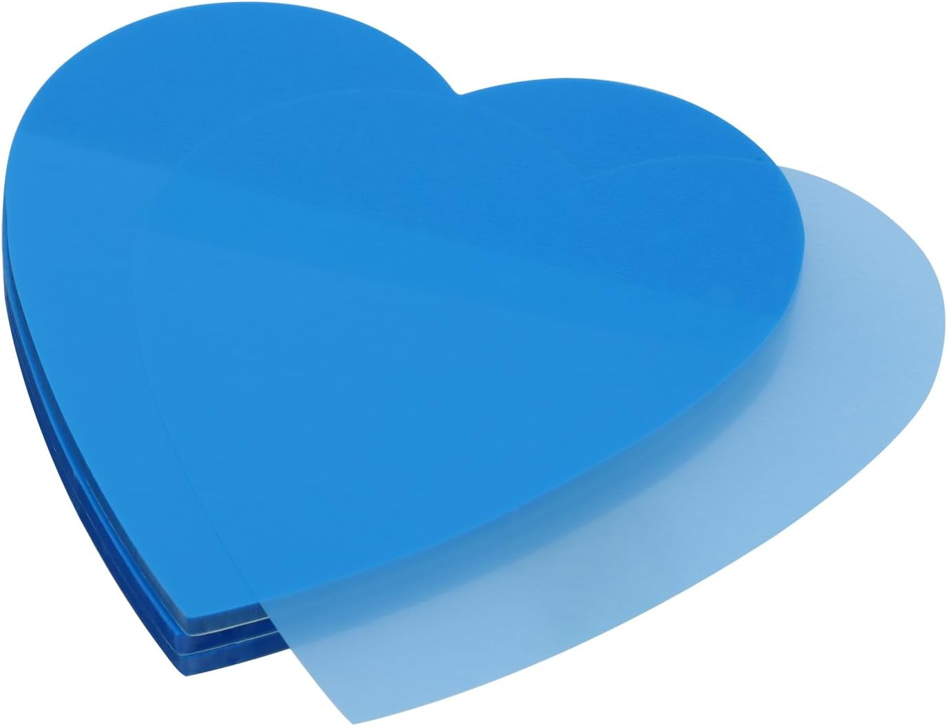 ONLYKXY 3 Pack Heart Shaped Transparent Sticky Notes 2.8X2.8In Waterproof Self-Stick Book Tabs 150 Sheets PET Markers Sticky Notes Pad (Pink)