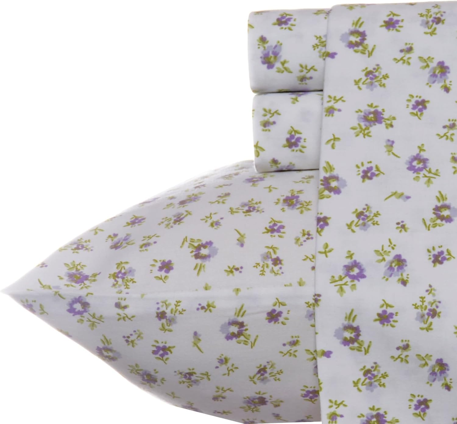 Laura Ashley Home - King Sheets, Soft Sateen Cotton Bedding Set - Sleek, Smooth, & Breathable Home Decor, Evie Coral/Pink