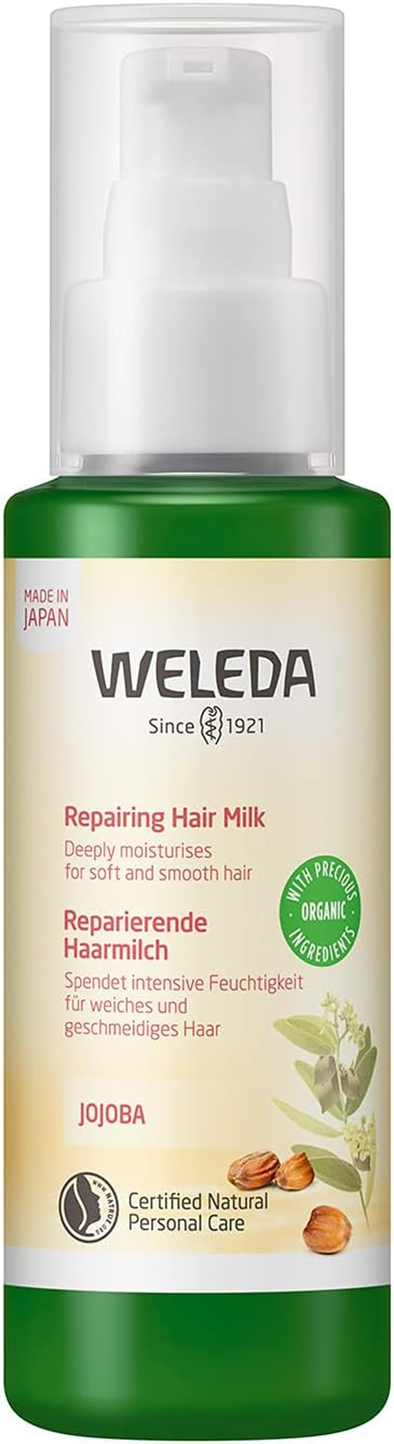 Weleda Hair Milk, 3.4 Fl Oz (90 Ml), Treatment Essence, Rinse Free Treatment, Styling, Damage Repair, Floral Herbal Scent, Naturally Derived Ingredients, Organic image number 3
