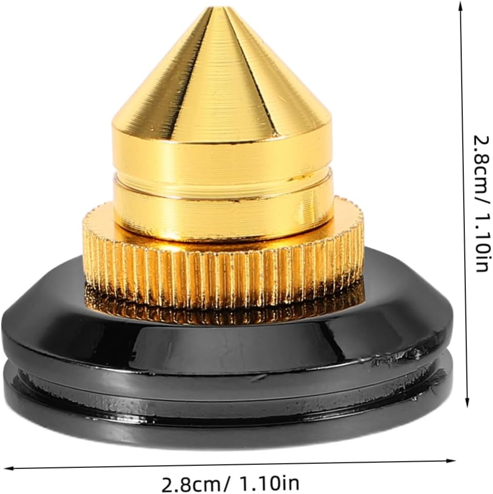 LAPYAPPE 4Pcs Sturdy Speaker Isolation Feet Shock Absorption for Home Audio Equipment Speaker Isolation Feet Spikes Pads