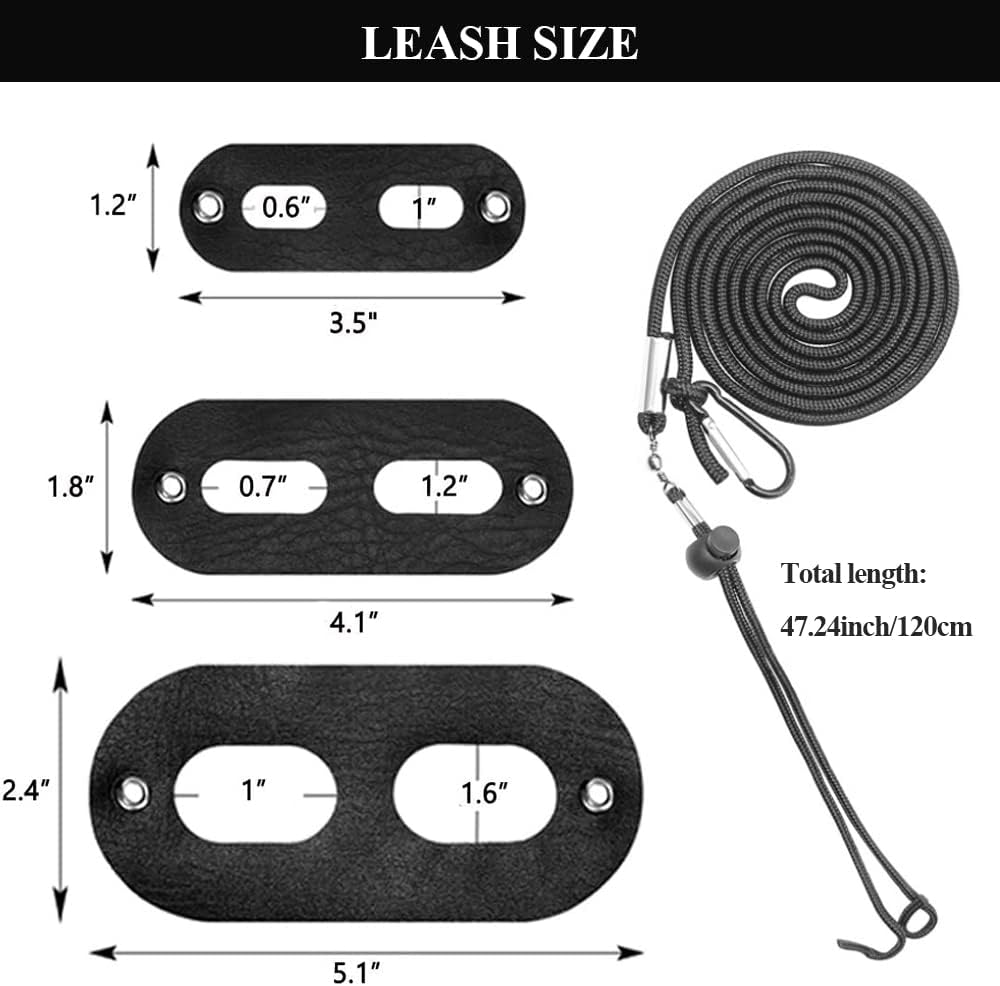 ASOCEA 3 Pcs Adjustable Bearded Dragon Lizard Harness and Leash Reptile Soft Leather Outdoor Nylon Rope Lead for Amphibians Lizard Chameleon Baby Iguana and Other Small Pet Animals(S,M,L) image number 2