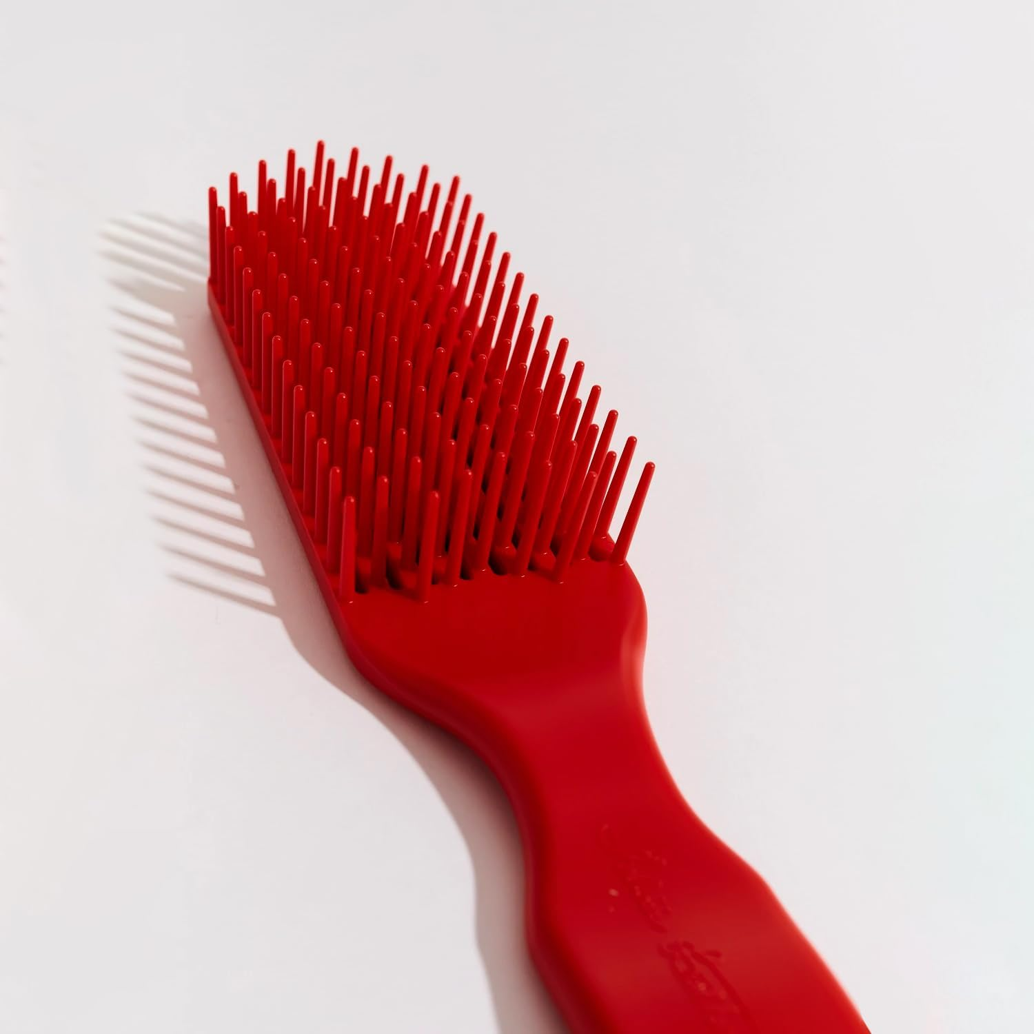 Red Detangler Brush by Felicia Leatherwood - for Kinky, Curly, Wavy 4C or Straight Hair - Tame Your Tangles Smooth Your Coils - Pain Free for All Ages