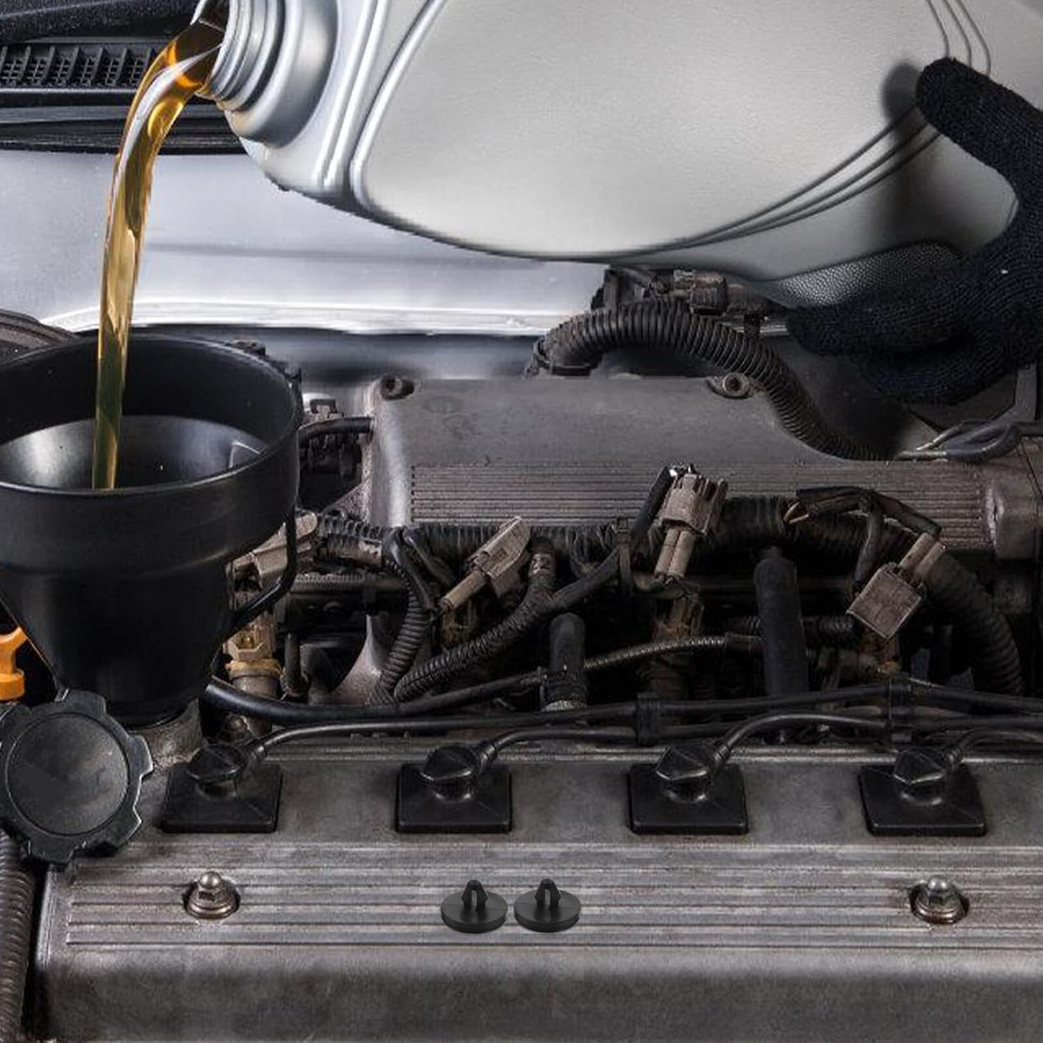 Ibasenice 30Pcs Rubber Brake Light Switch Pads and Clutch Pedal Stopper Pads Car Brake Pedal Holder Covers Universal Automotive Accessories for Vehicle Interior image number 4