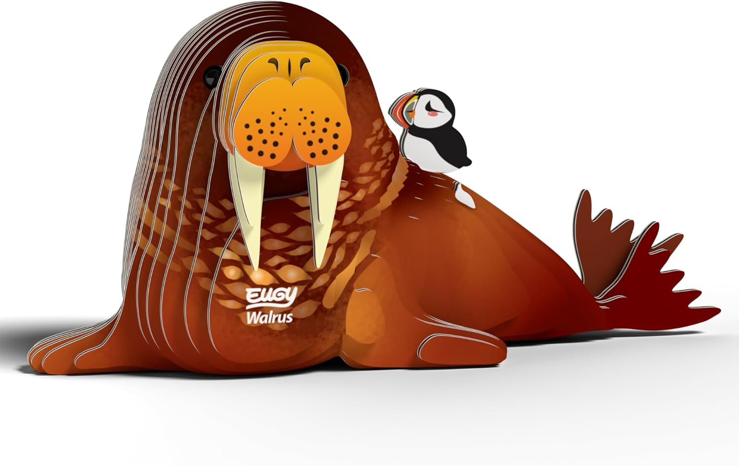 EUGY 107 Walrus Eco-Friendly 3D Paper Puzzle [New Seal] image number 3