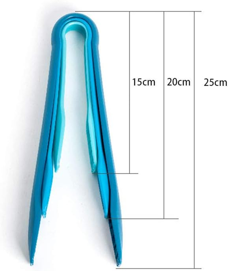 3 Pieces / Set Barbecue Tongs Kitchen Tongs Serving Tongs Ice Tongs Plastic Salad Tongs for Bread Sugar Pizza Grill image number 1