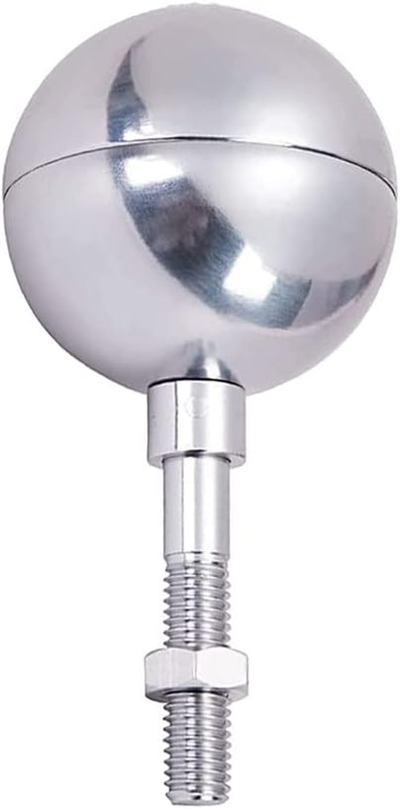 Flag Pole Ball Ornament with Aluminum Anodized Finish Weather Resistant Replacement for Standard Flag Poles (Light Gold, 3")