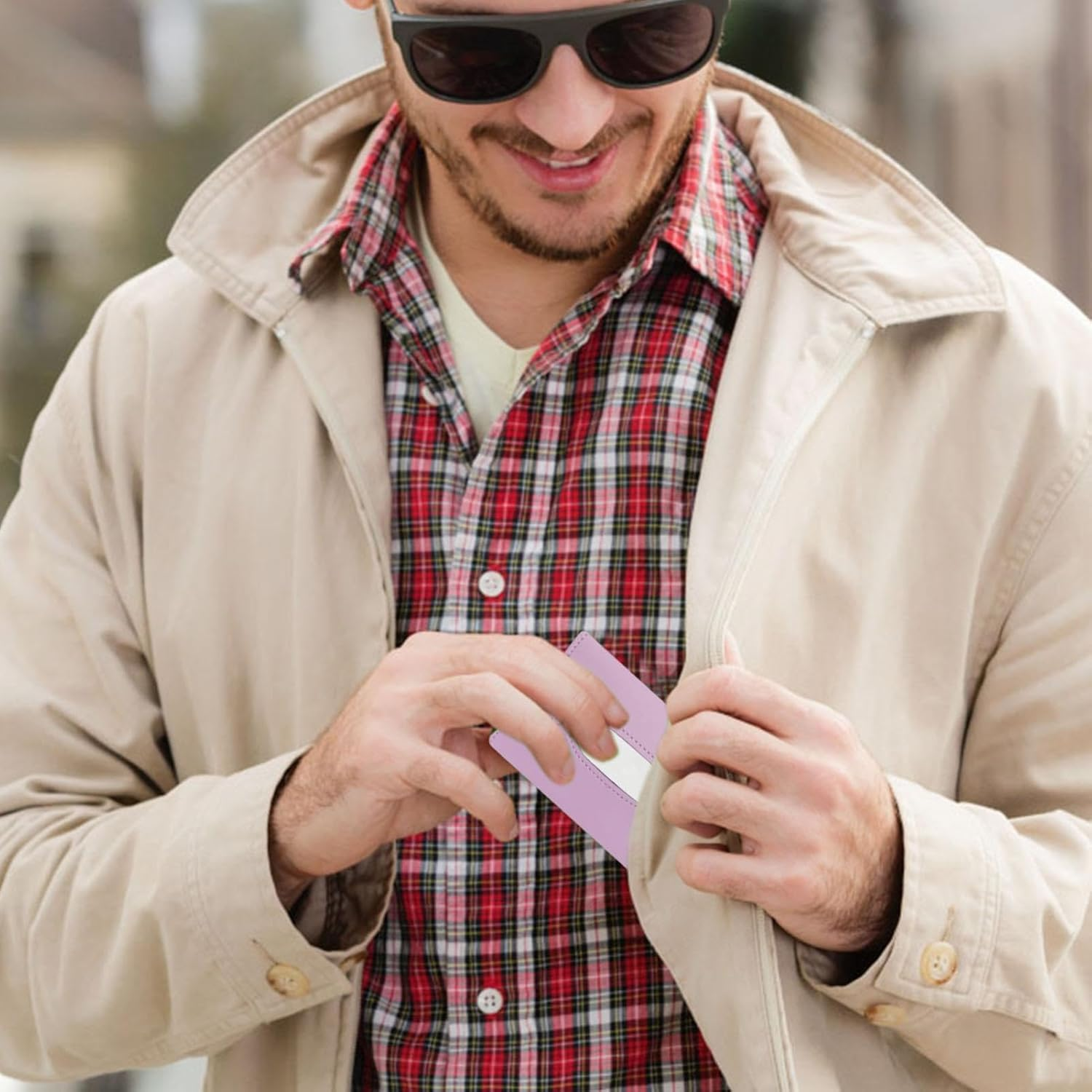Travel Tissue Pocket Holder Bag - Pocket Tissue Holder | Travel Pouch Wipe | Pocket Paper Towel Cover | Napkin Bag Organizer| Paper Towel Pu Leather Case | Paper Box Bag | Wipe Storage Bag image number 3