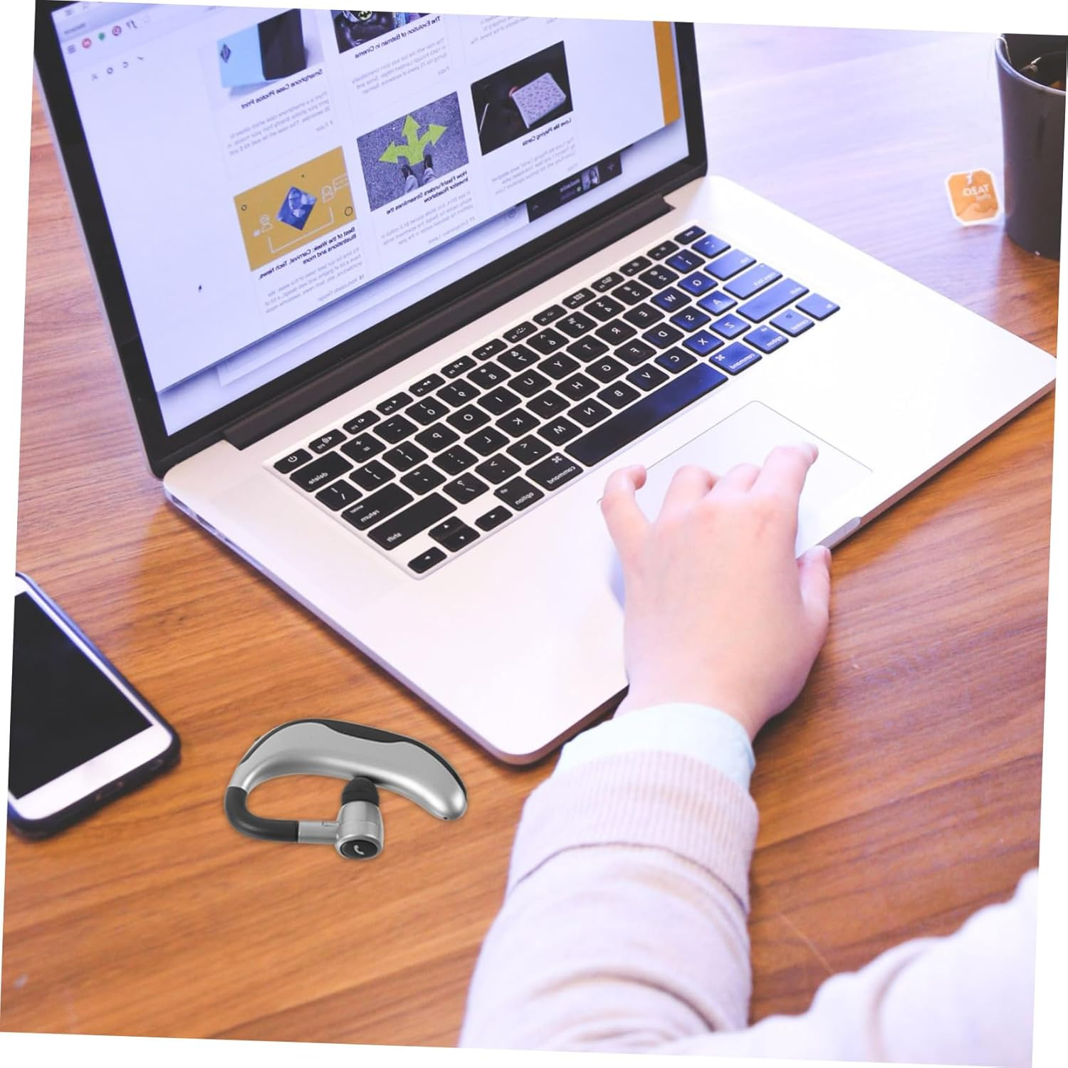 Yardenfun Headphone Headband Wireless over Ear Headphones Earbuds for Smartphones Tablets image number 3