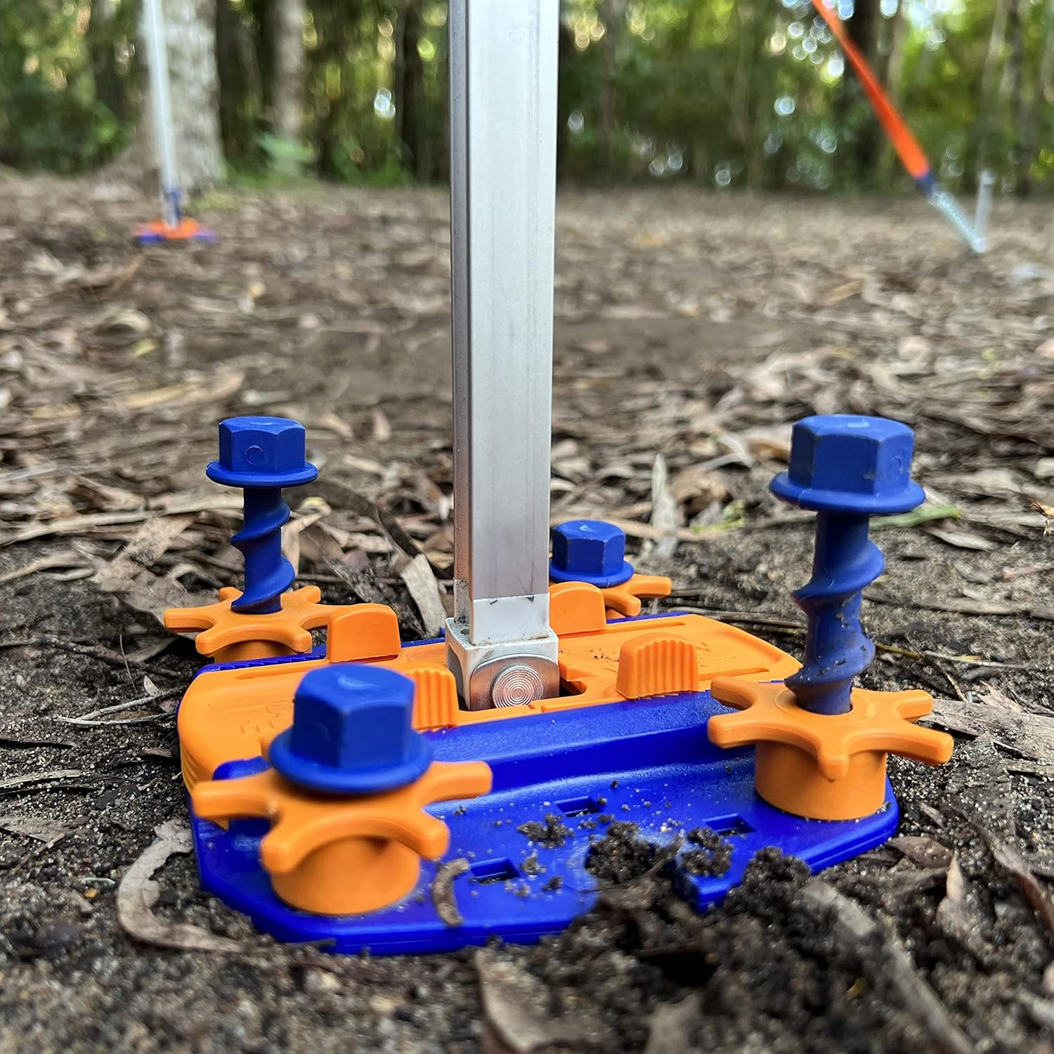 Peggy Peg - Fix&Go Anchor Plate 2.0 for Fixation of Awning Pole Feet, Canopy Feet & Camping Tent Pole Base (Single Item) Compatible with Thule Omnistor, Dometic, WIGO Rolli & Fiamma image number 1