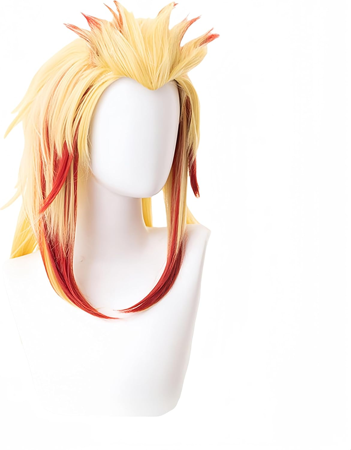 HAMISH Flame Hashira Rengoku Kyojuro Wig Cosplay Wig with Wig Cap Heat Resistant Synthetic Hair for Manga Anime Role Play for Festival, Holiday, Cosplay Party, Comic Exhibition - Agatsuma Zenitsu image number 2