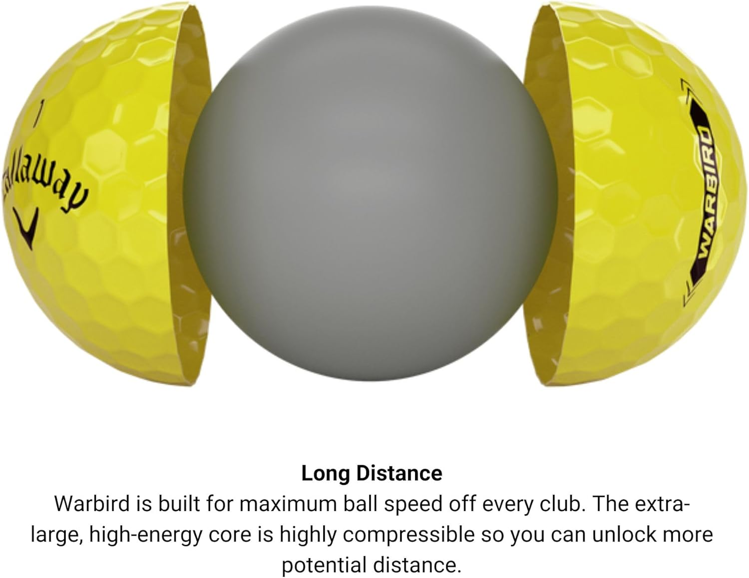 Callaway Golf Warbird Golf Ball (12-/24-Ball Pack) - Yellow image number 5