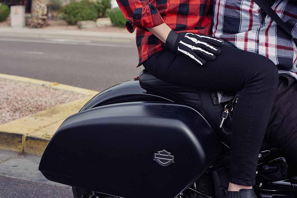 Hot Leathers Skeleton Mechanic Gloves (Black, Small) - Large image number 1