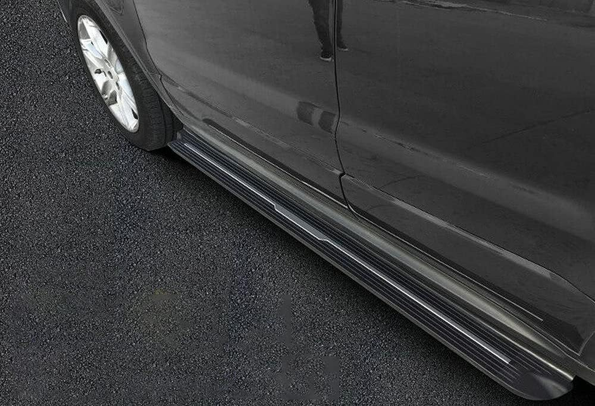 2Pcs Aluminum Running Boards Fixed Nerf Bars Side Steps with Brackets Compatible with Hyundai Santa Fe 2024-2025 (HJG)