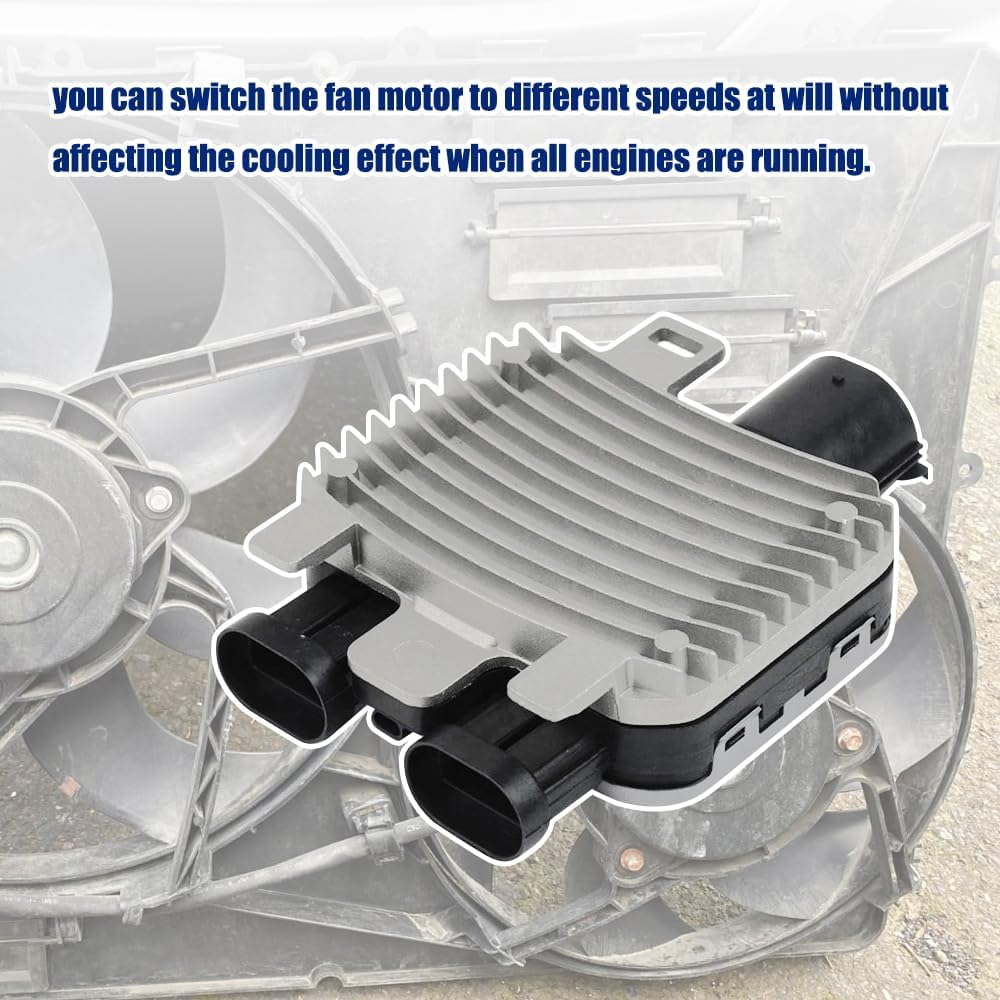 7G919A819AA 7T43-8C60-BA Radiator Cooling Fan Control Module Compatible with Ford Edge Volvo S80 VS60 V60 V70 XC60 XC70 Mondeo IV 2007-2014 Galaxy III S MAX Freelander II 2007-2015 Range Rover Evoque image number 2