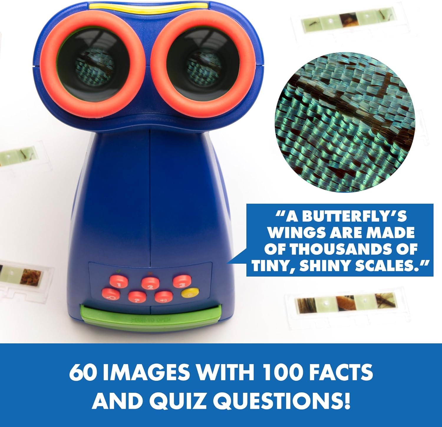 Educational Insights Geosafari Jr. Talking Kids Microscope, Preschool Science Toy, Featuring Bindi Irwin, Boys & Girls, STEM & Science Toy, Ages 4+ Multicolor 8801 image number 2