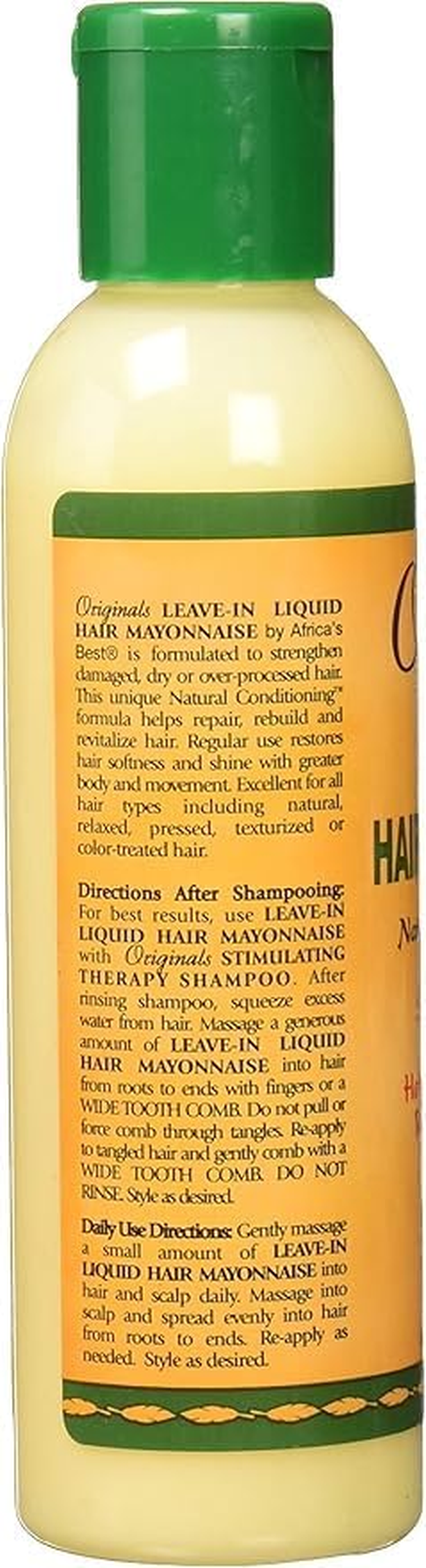 Africa'S Best Conditioner, Originals Hair Mayonnaise Leave-In, 6 Fl Oz image number 3