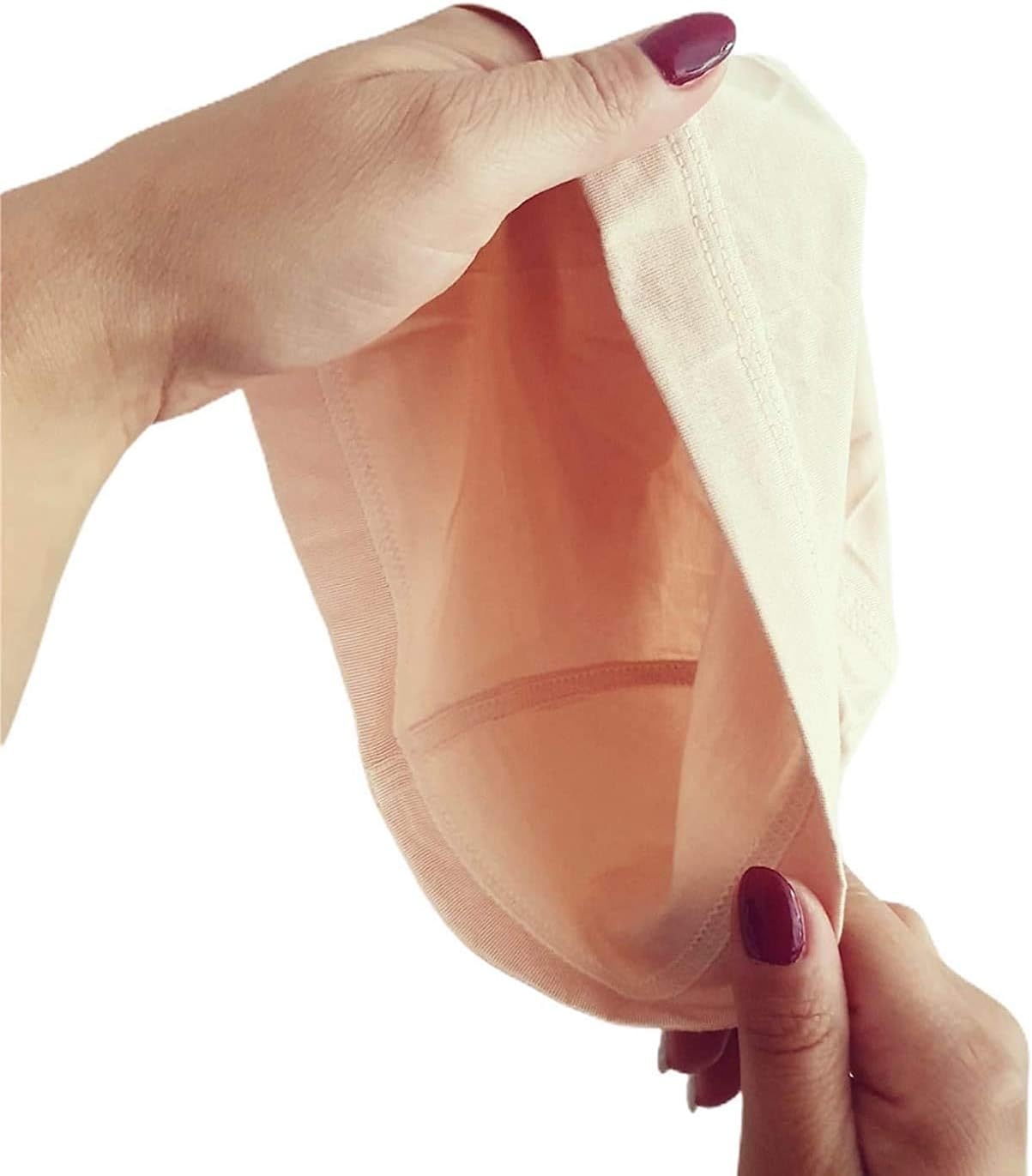 LUTTMANN&reg; Wigs Bamboo Wig Cap Head Protection Base Cap in Beige - Can Be Can Be Used under Real Hair Wigs, Synthetic Hair Wigs, Headscarves, Caps, Turban or Riding Helmets image number 5