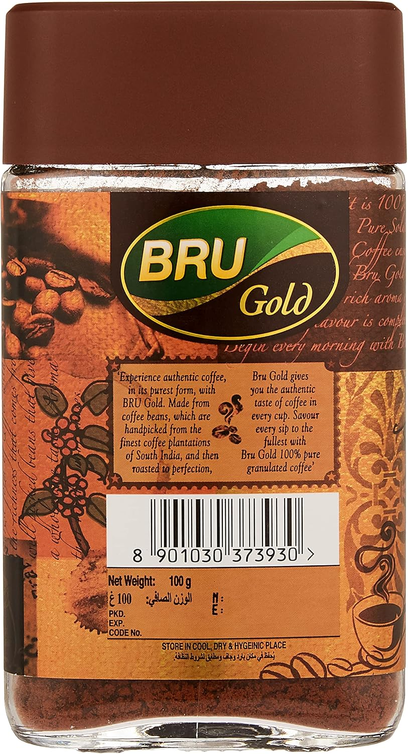 Bru Gold Instant Coffee in Glass Jar, 100 G image number 3