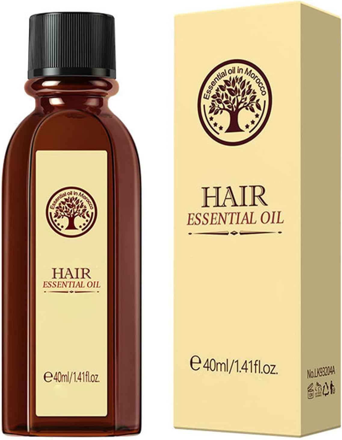 Miutii Moroccan Argan Oil 40Ml Hair Oil Lightweight Formula for Dry Damaged Hair Adds Moisture Shine and Softness for All Hair Types Beige One Size image number 1