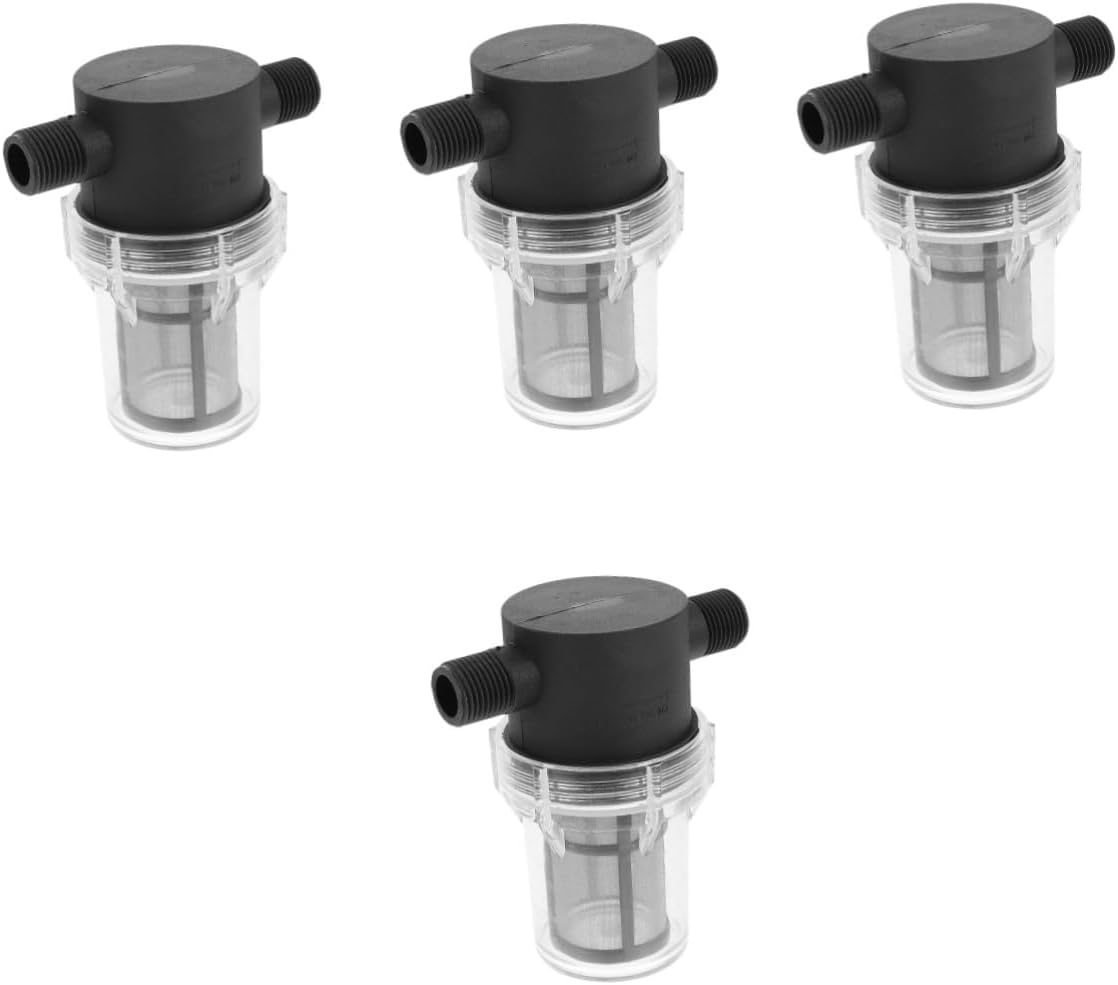 HOMSFOU 4Pcs Rv Water Pump Filter Inline Mesh Strainer Grit Filter Screen Water Strainer for Caravan Outdoor Use image number 4