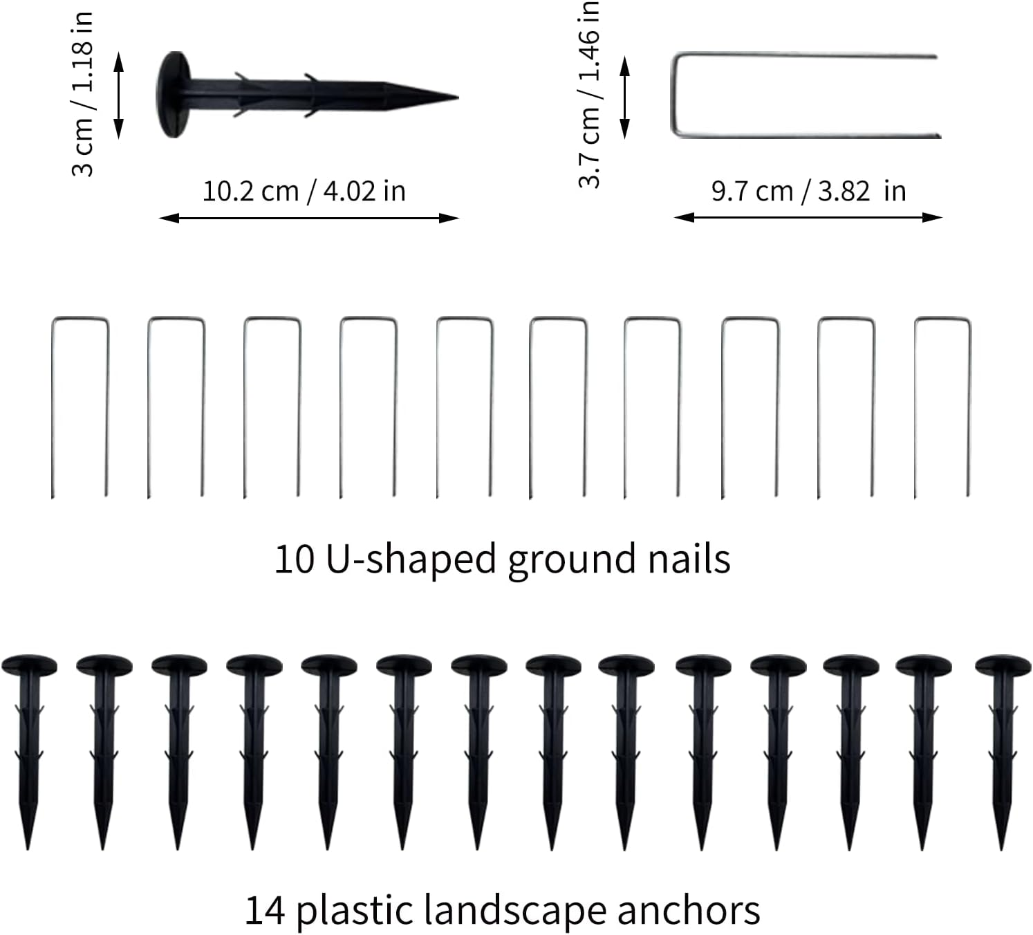 Tianzhi Black Pond Cover, 4.5X4.5M Heavy-Duty Woven Net, Protects Koi, Fruits & Vegetables, Includes 14 Plastic Anchors & 10 U-Shaped Nails image number 4