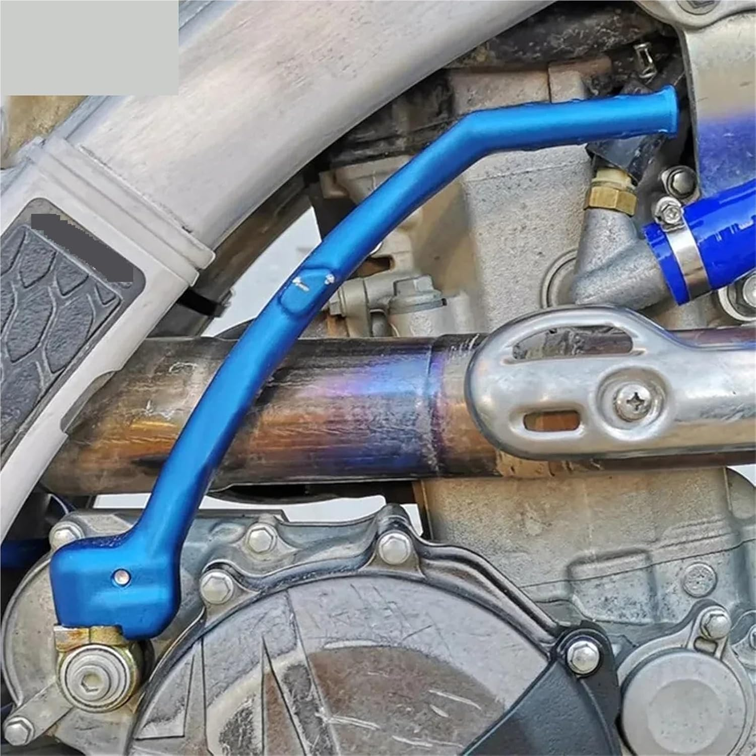 Motorcycle Forged Kick Start Lever Pedal Levers Compatible with YZ250F YZ450F YZ250FX YZ450FX WR250F WR450F YZ125 YZ250 Yz250X(Blue 2) - Blue 3 image number 6
