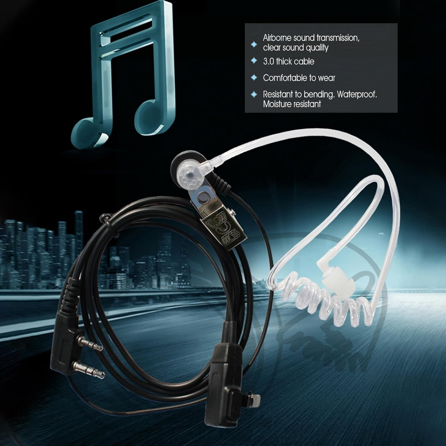 Concealed Acoustic Tube - Earpiece Headset Acoustic Tube Replacement,Versatile Microphone Headphones Accessories Earbuds Audio Parts for Family Teen Friends Enthusiasts image number 4