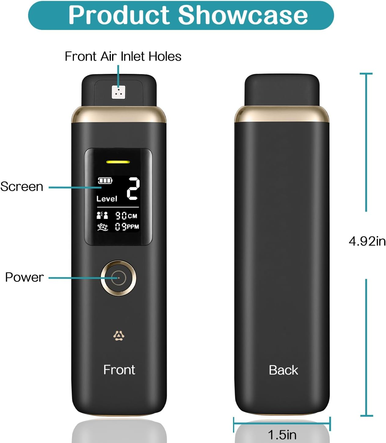 Smart Oral Odor Freshening Detector, Portable Bad Oral Odor Breath Freshening Monitor with 32-Bit CPU for Halitosis Detection - Instant Vscs Analyzer, Handheld Bad Breath Checker for Oral Hygiene Care image number 6