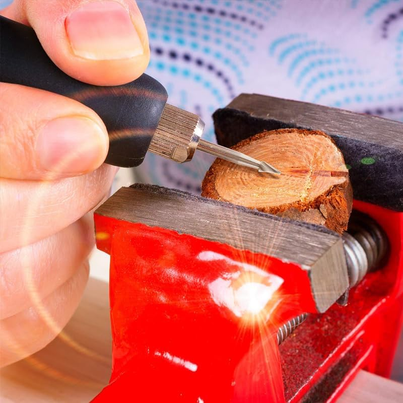 AIMALL 6/12PCS Tungsten Steel Carbide Burrs for Rotary Drill Bit Die Grinder 6Mm Shank, Ideal for Resin, Plastic, Ceramic, Soft Metal & Stone image number 5