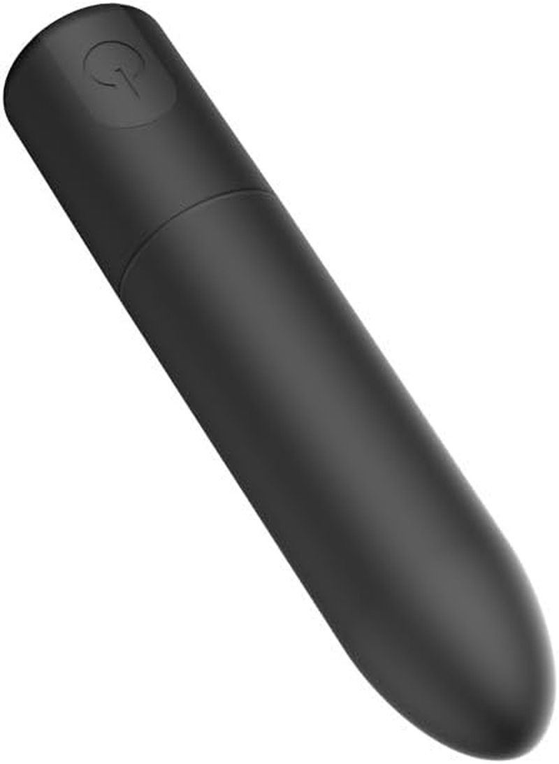 Kwevos Mini Bullet Vibee - 10 Modes Rechargeable Bullet Waterproof -Toys for Women Men Adult (Deep Black)